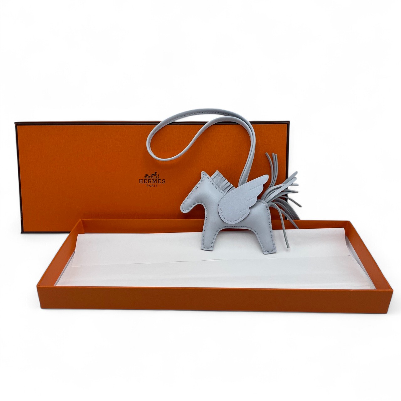 エルメス ペガサスチャーム PM ブルーブリュム W刻印 - ブランド品専門