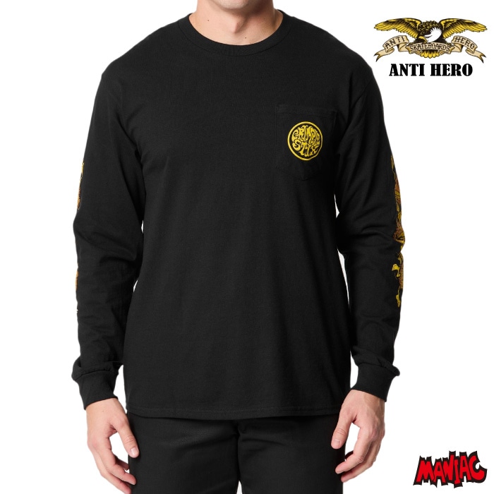 ANTIHERO アンチヒーロー アンタイヒーロー メンズ Tシャツ ロンT 長袖