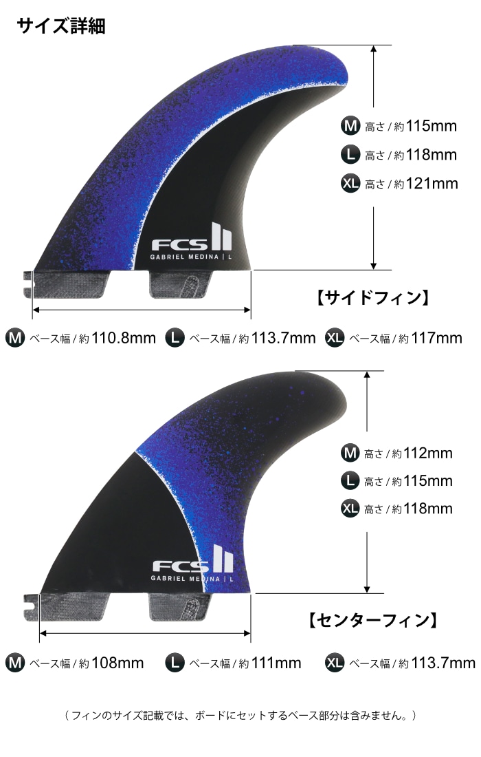 FCS2 FIN エフシーエス2フィン トライフィン GM （GABRIEL MEDINA