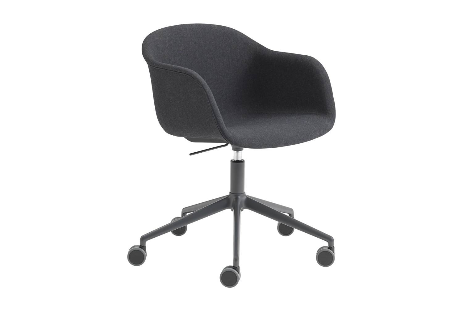 ファイバーアームチェア スイベルベース キャスター ガスリフト付の