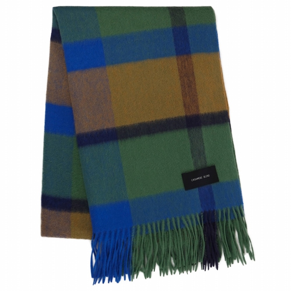 在庫限り】カシミヤブレンドシルケットウールストール [カシミヤ混