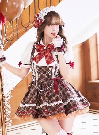 即日発送】【景井ひな着用】ラブハートブラウニーキャットメイド