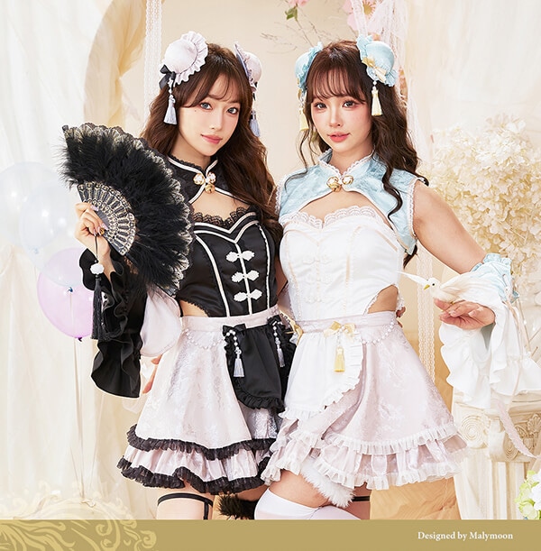 即日発送】ファンシーフリルチャイナドレス《ハロウィンコスプレ8点