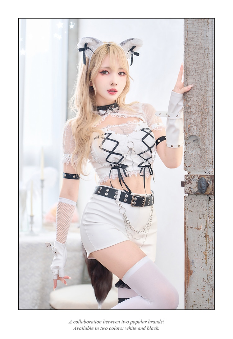 即日発送】フェティッシュレザーウルフ《ハロウィンコスプレ14点セット