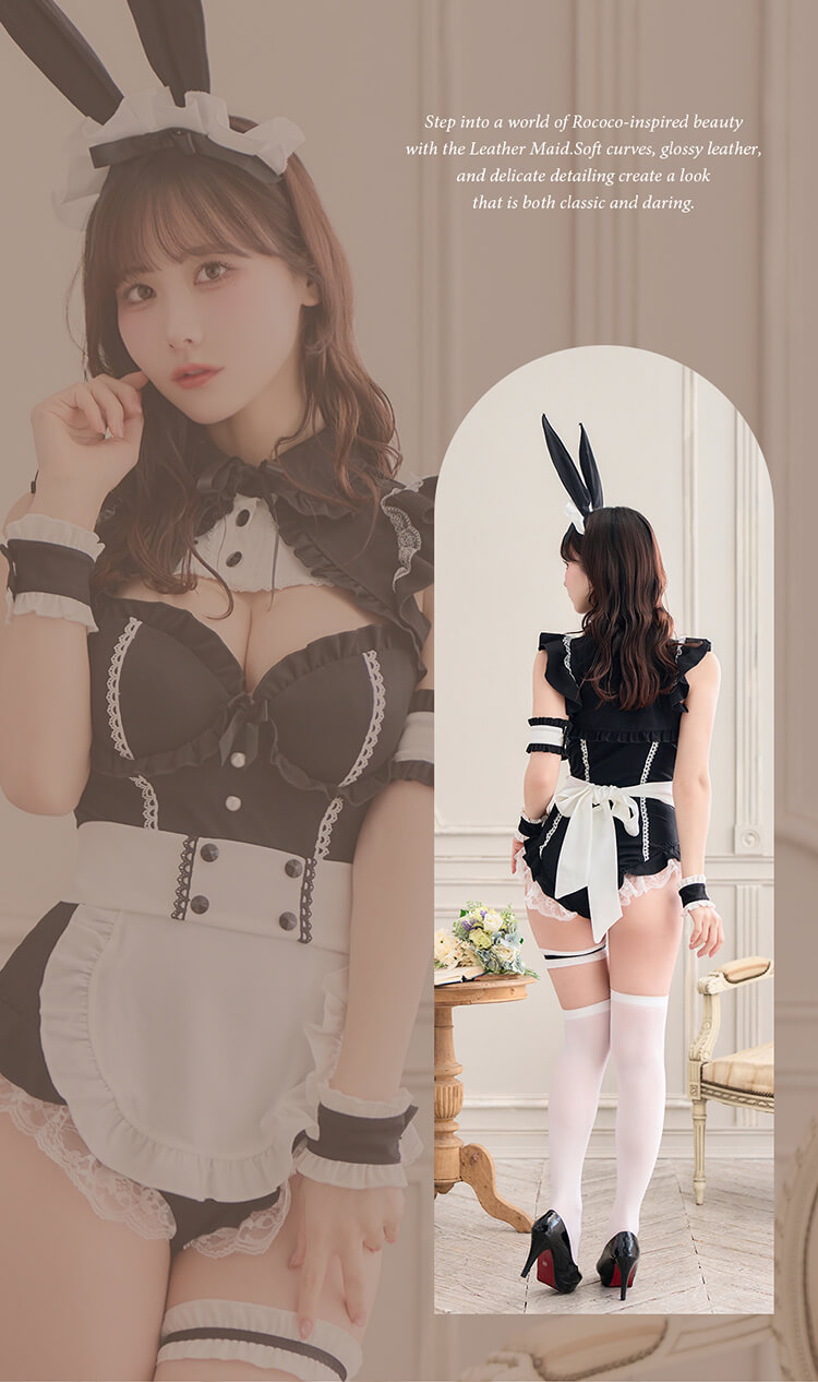 ハイレグtypeは予約】ロココノワールレザーメイド2TYPE《オリジナル