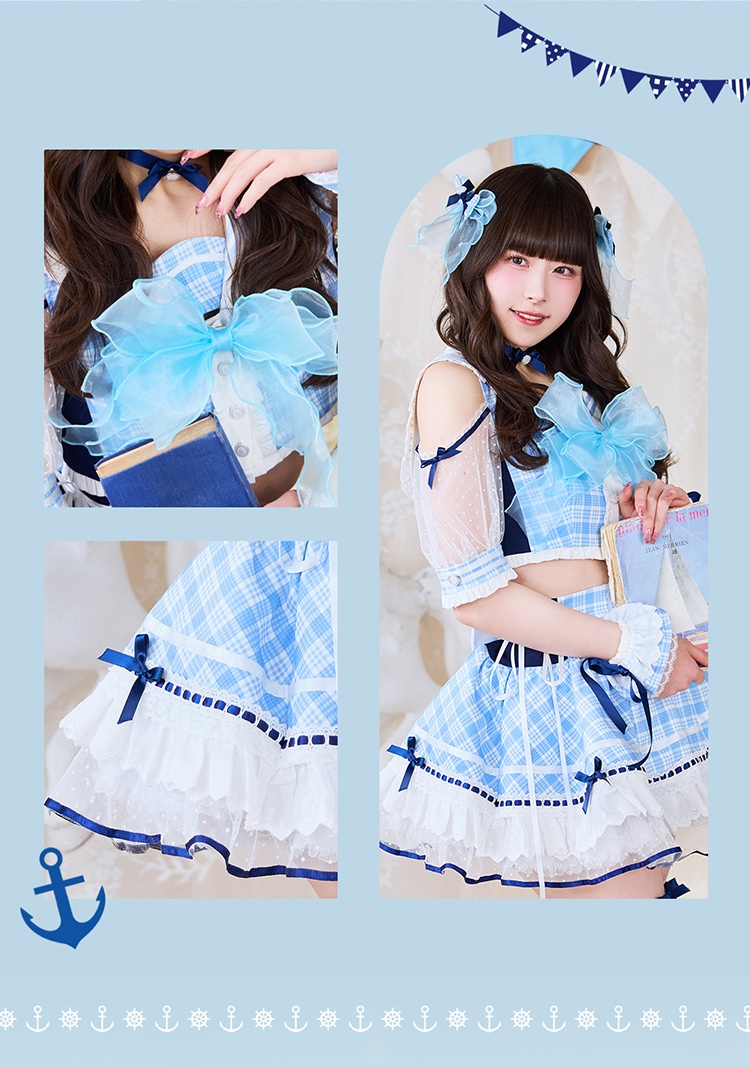 一部予約】【きゅるりんってしてみて着用】マリンコスチューム