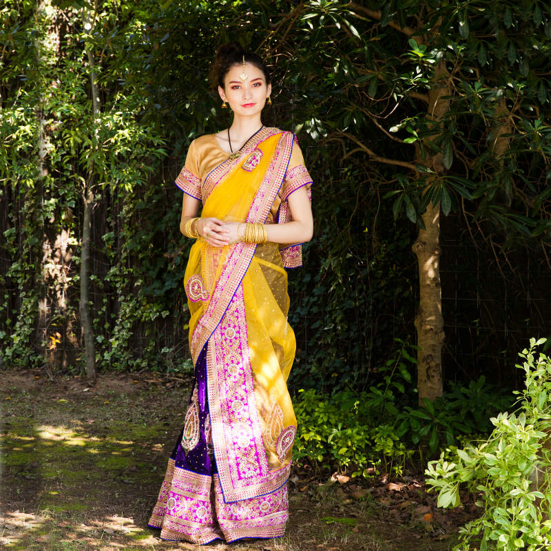 ザリ刺繍サリー J｜マライカ公式通販