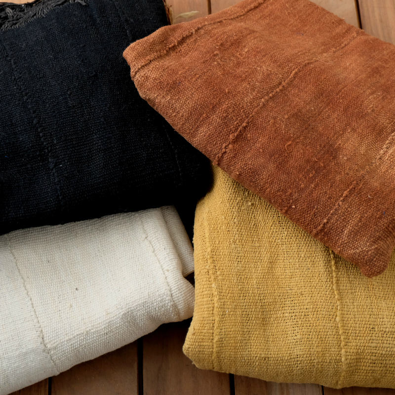 アフリカ泥染め布 藍染布 無地｜マライカ公式通販