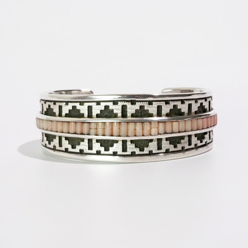 143mm ダンジャクソン コーラルヒシ×ラグオーバーレイ バングル