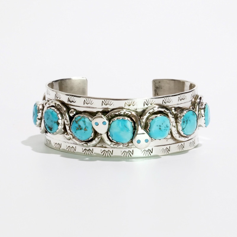 147mm エフィーカラバサ ターコイズ スネークバングル｜マライカ公式通販