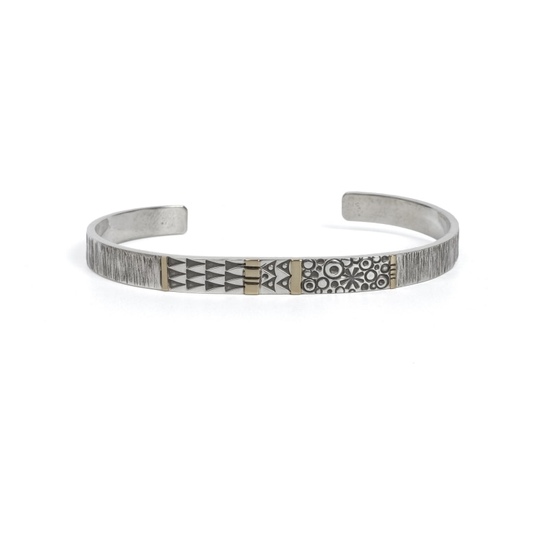 146mm ノーバートペシュラカイ 14金ライン スタンプワーク バングル