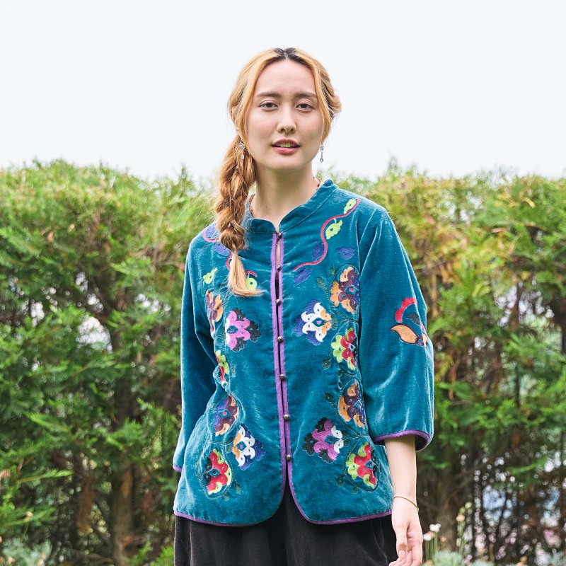 50%OFF スザニ風刺繍ショートジャケット｜マライカ公式通販