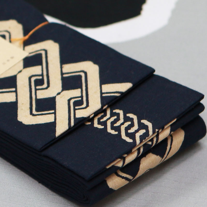 男帯｜祭帯】染角帯「吉原｜紺」祭用品専門店浅草絆纒屋ネットショップ