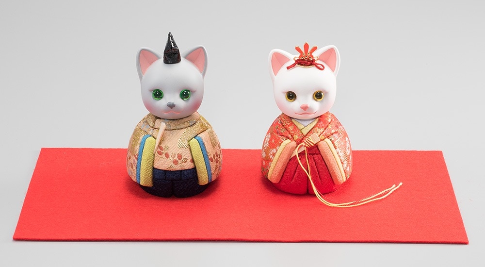 真多呂人形 | 木目込み人形キット,雛人形キット 人形キット ねこびな