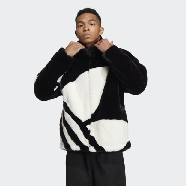 ファートラックジャケット ブラック×オフホワイト｜アパレル,ジャージ