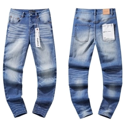 PURPLE BRAND ウォッシュド ペイントデニム イン ブルー PU106｜MIRISE