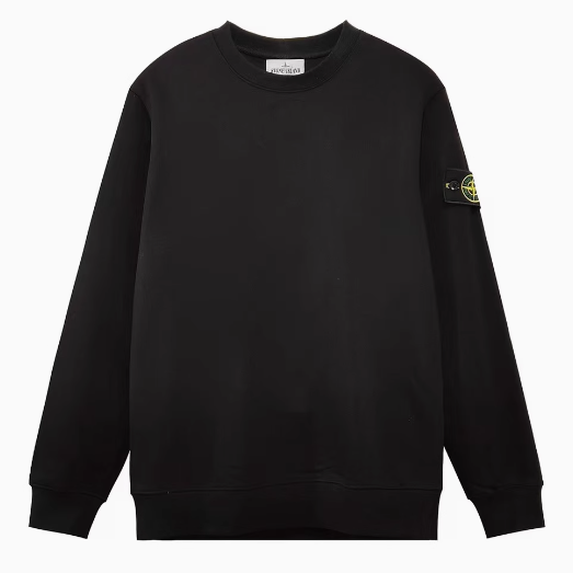 STONE ISLAND ワッペンパッチ スウェット Cotton Round Neck Long