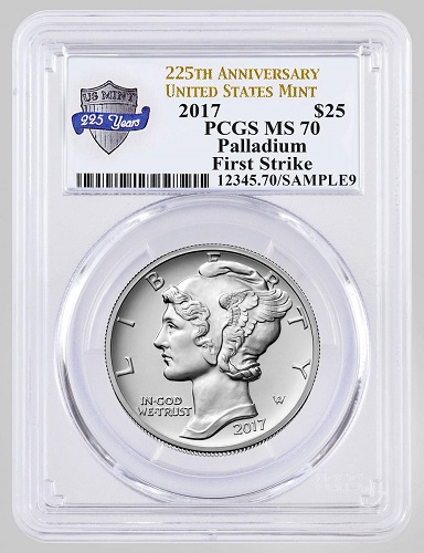アメリカ初のパラジウムコイン】【銀行振込5%オフ】 2017年 ハイ