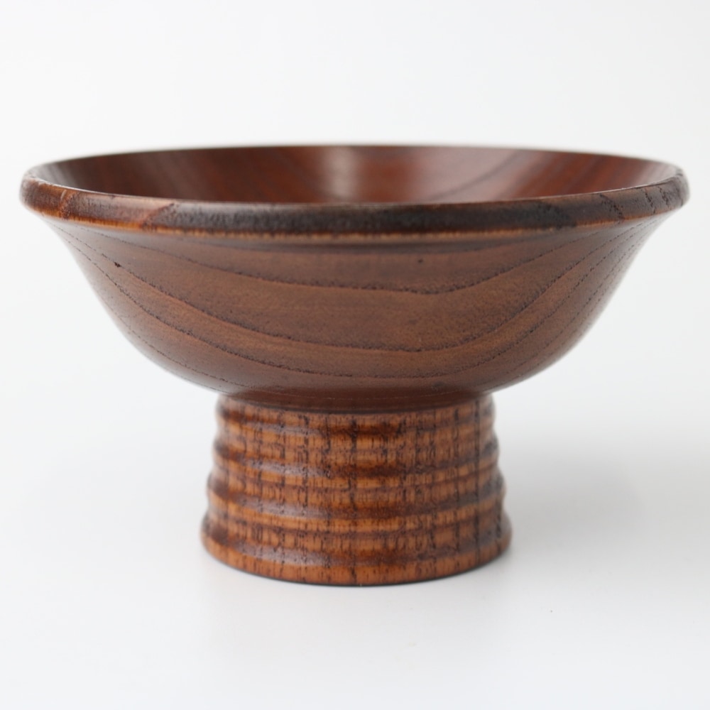 天然木製 高台盃 木目 漆塗り | カップ・茶器・酒器,酒器 | 曲げわっぱ