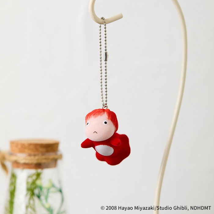 崖の上のポニョ フロッキングキーチェーン ポニョ|【ぬいぐるみの