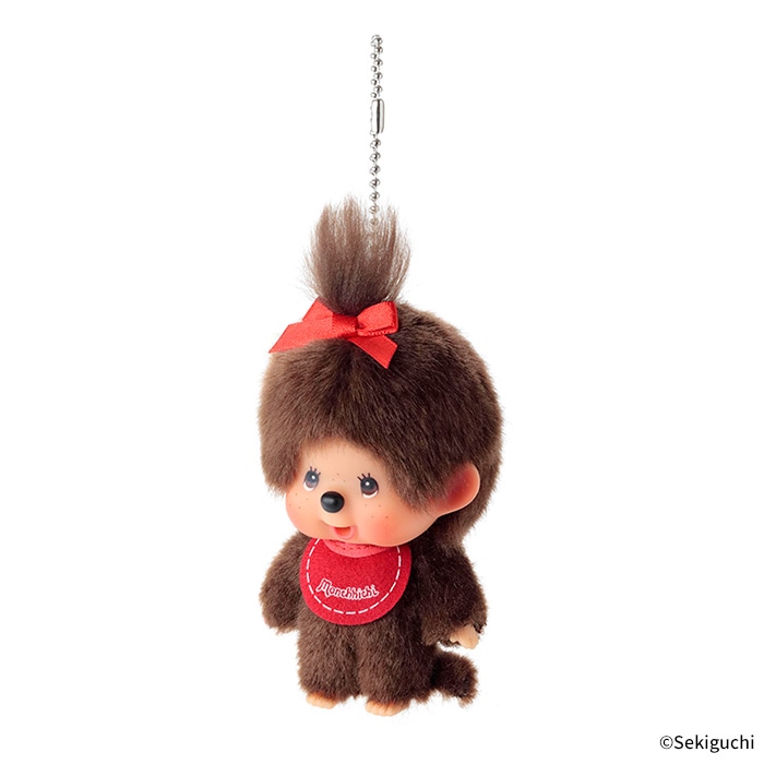予約】 顔でかモンチッチ SS 女の子 キーチェーン|【ぬいぐるみの