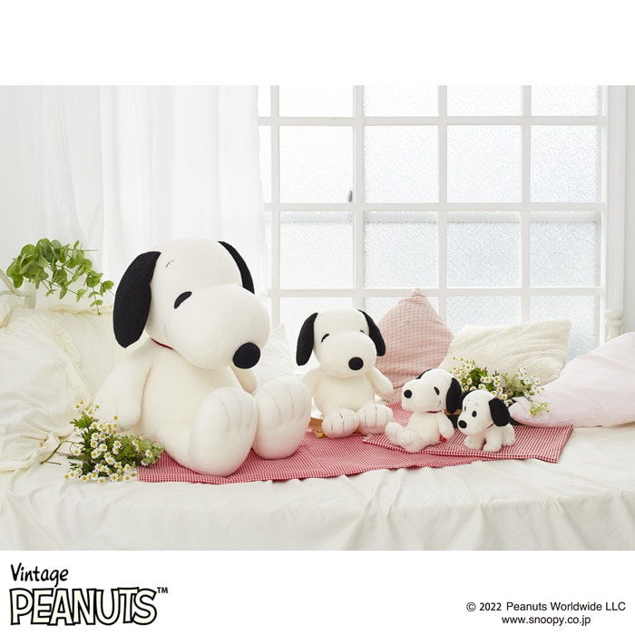 しあわせスヌーピー ヴィンテージ S|【ぬいぐるみのセキグチ】メーカー