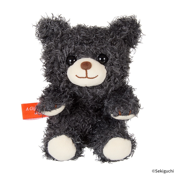 あそんで！テディベア マスコットキーチェーン グレー|【ぬいぐるみの