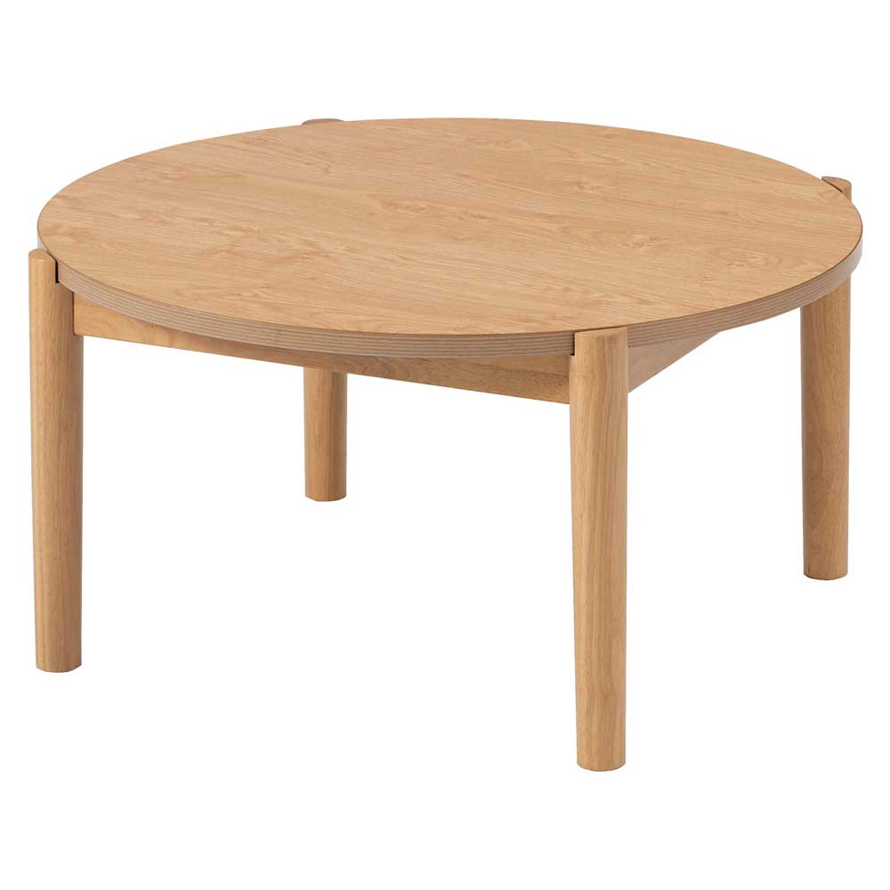 丸型こたつテーブル｜ラウンドこたつ｜リバーシブル天板と2WAY仕様で多