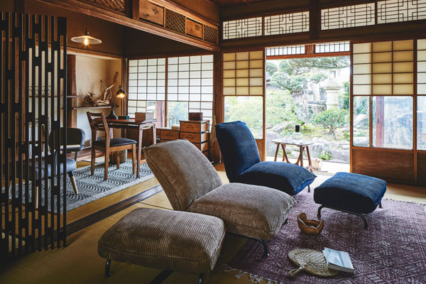 コーデュロイ生地のリラックスラウンジチェア | laxe | インテリア