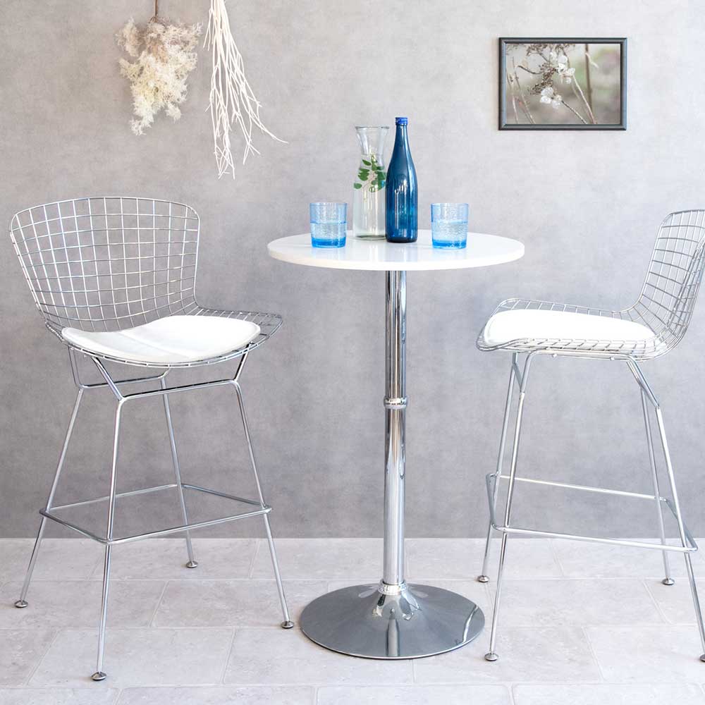 ミッドセンチュリーデザインのワイヤーハイスツール | インテリア