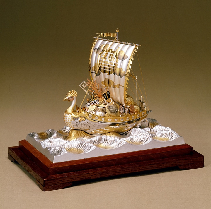 武比古 銀製 宝船 鳳凰 5号 | 銀製品,武比古 | 森銀器製作所公式
