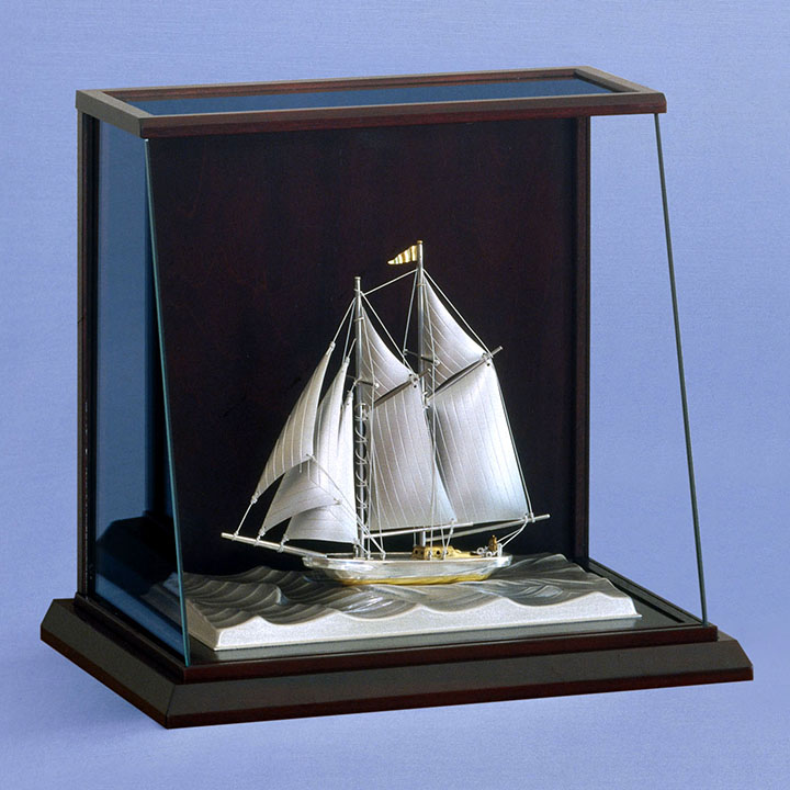 武比古 銀製 ヨット 2本マスト 5号 スロープケース | 銀製品,銀製