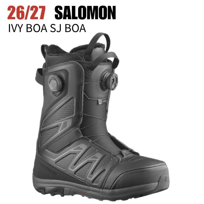 2026 SALOMON サロモン IVY BOA SJ BOA アイビー BLACK 25-26