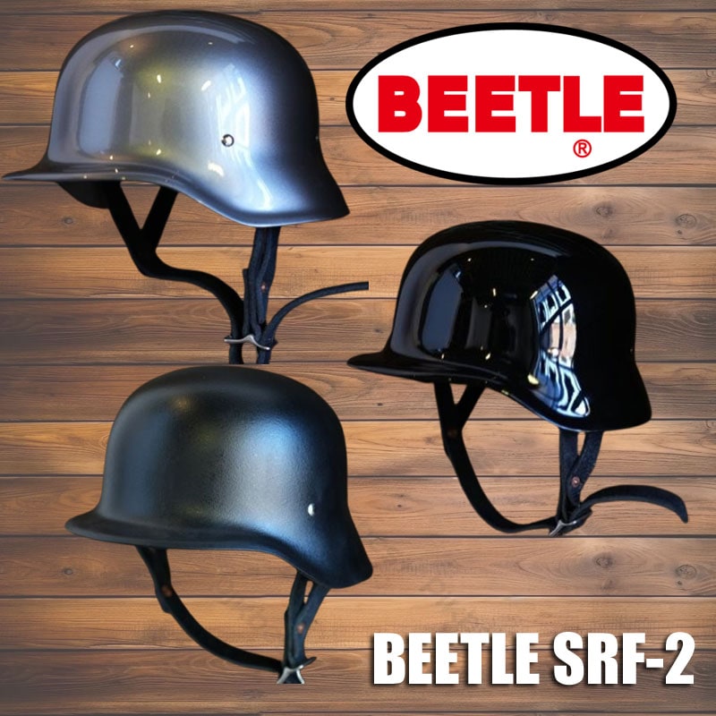 OCEAN BEETLE】BEETLE SRF-2 ハーフヘルメット｜3カラー・4サイズ