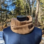 贅沢なカシミヤ100％のショートケープ【丈約33cm+7cmフリル