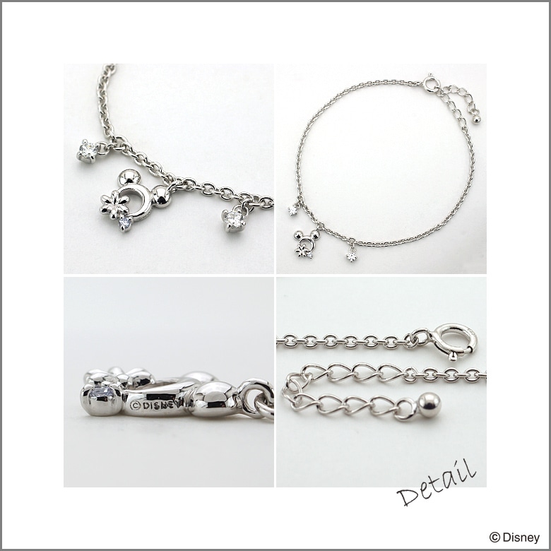 ディズニー] ミッキー / シルバー キュービックジルコニア