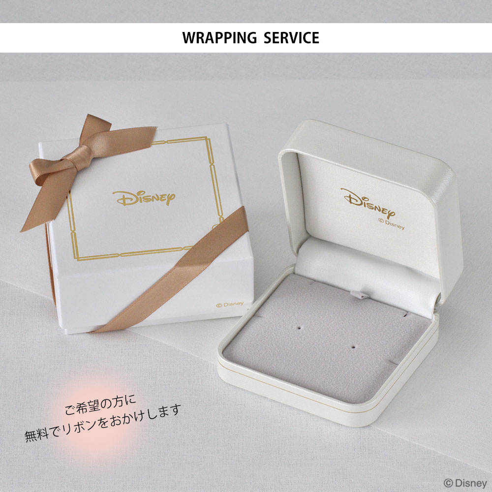 リボン ミニーモチーフ ピンクゴールドK10 9号 リボン ミニーモチーフ