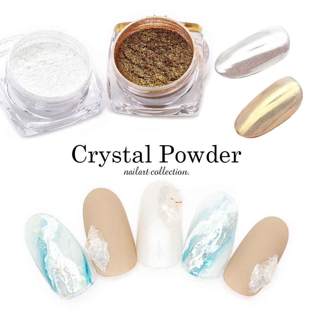ネコポス送料無料】ネイルアート クリスタルパウダー 全2色 | ネイル