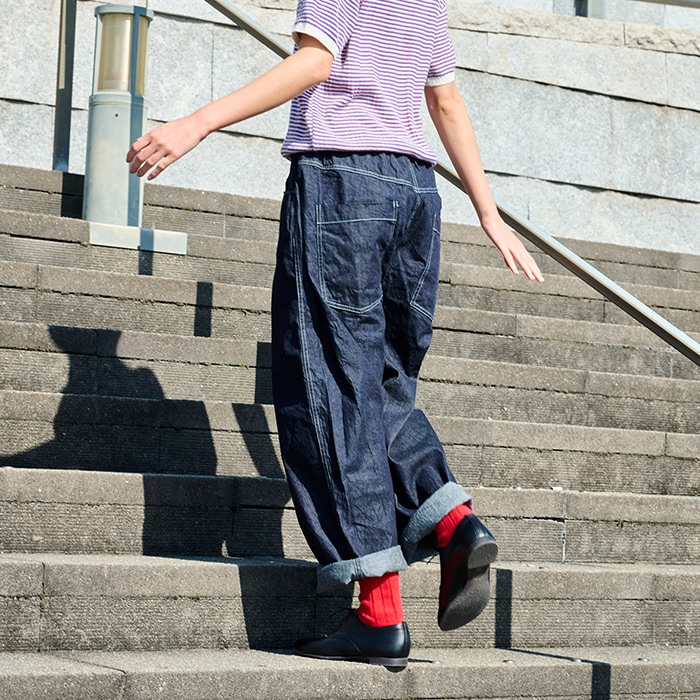 予約】NARU(ナル) 8ozムラデニム ノッポパンツ 641800BE | メディア