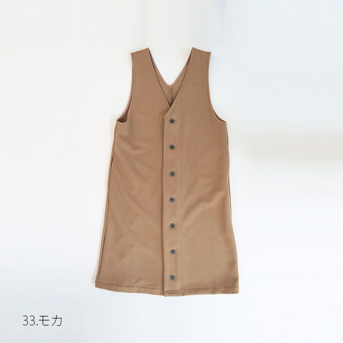 NARU(ナル) ニットメルトン 前ボタンジャンパースカート 646920 | TOPS