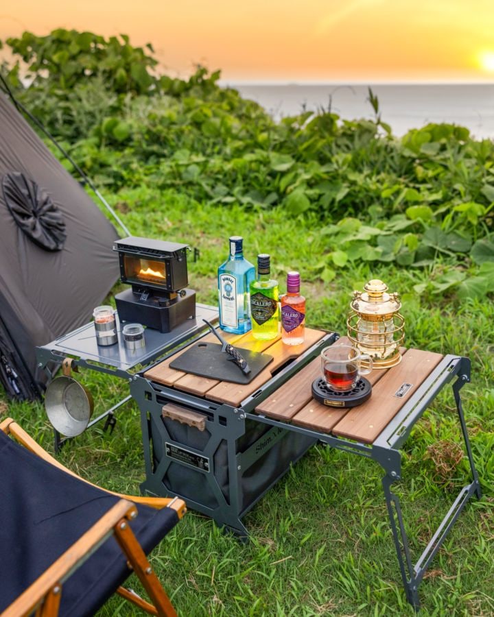 STEEL GRAY】THE SIDE UP BOX ＆ TABLE Shim.Craft × NATURE TONES