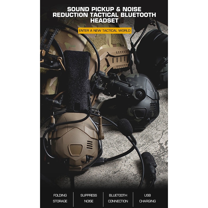 WoSporT タクティカル電子イヤーマフ OD OPS Core ARC & M-LOK