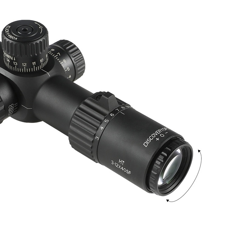 DISCOVERY HT 3-12X40SF コンパクト ライフルスコープ Black 20mm