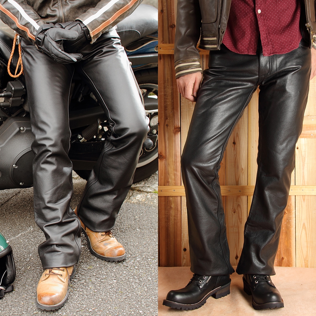 バイク レザーパンツ ブーツカット[DP-11A] ウェア,メンズ,パンツ