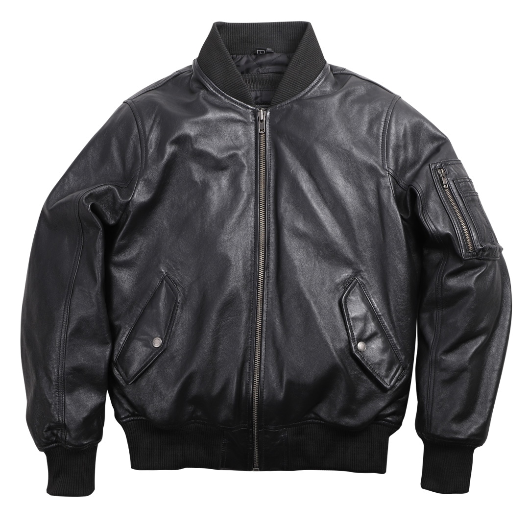 バイク 【XLW追加】シープレザーMA-1ジャケット[21WJ-1] ウェア,メンズ