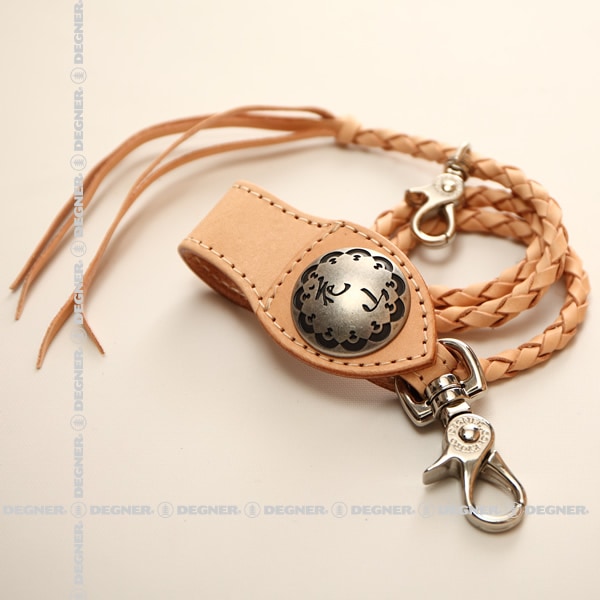 バイク 花山レザーウォレット[W-9AK-京桜-TAN] 花山,ウォレット