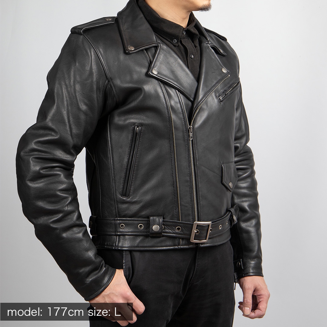 バイク カウレザーダブルジャケット[19WJ-15] ウェア,メンズ