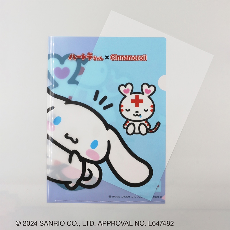 ハートラちゃん×シナモロール クリアファイル | 文房具 | 日赤サービス
