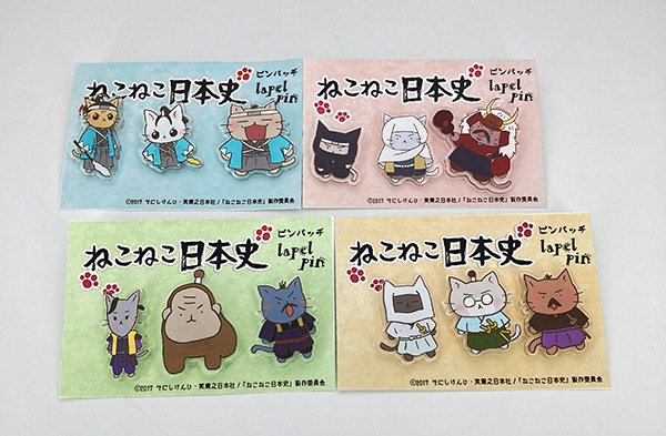 ねこねこ日本史ミニトートとピンバッチセット | キャラクター,ねこねこ