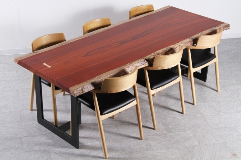 パドック 1枚板 ウレタン仕上げ 6人掛け | 一枚板テーブル | 大垣WOOD